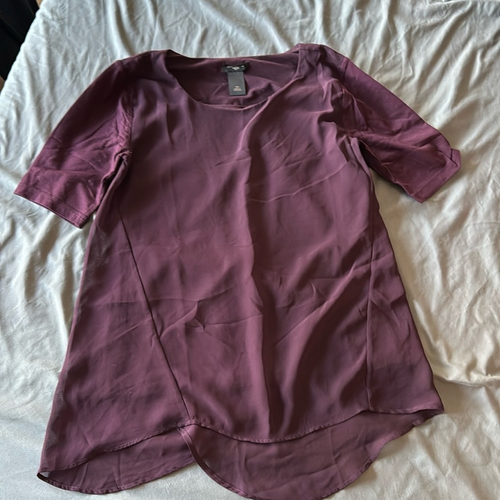 Ann Taylor Short Sleeve in Purple